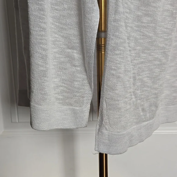 Chico’s Light Heather Gray Open Front Cardigan – Soft Everyday Layer, Size 1 (M) - Picture 7 of 9
